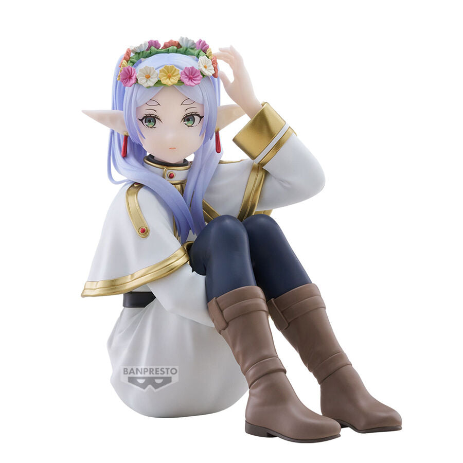 Figura Banpresto Frieren Beyond Journey's End Espresto Frieren con Corona de Flores 13 cm