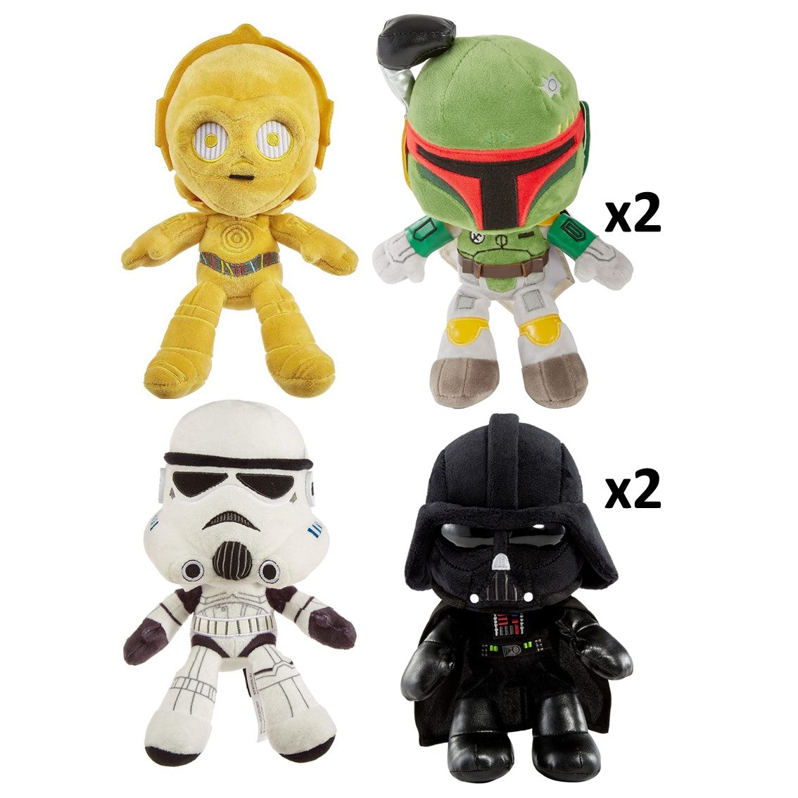 Surtido peluches mattel star wars 20 cm 6 unidades Frikytopia