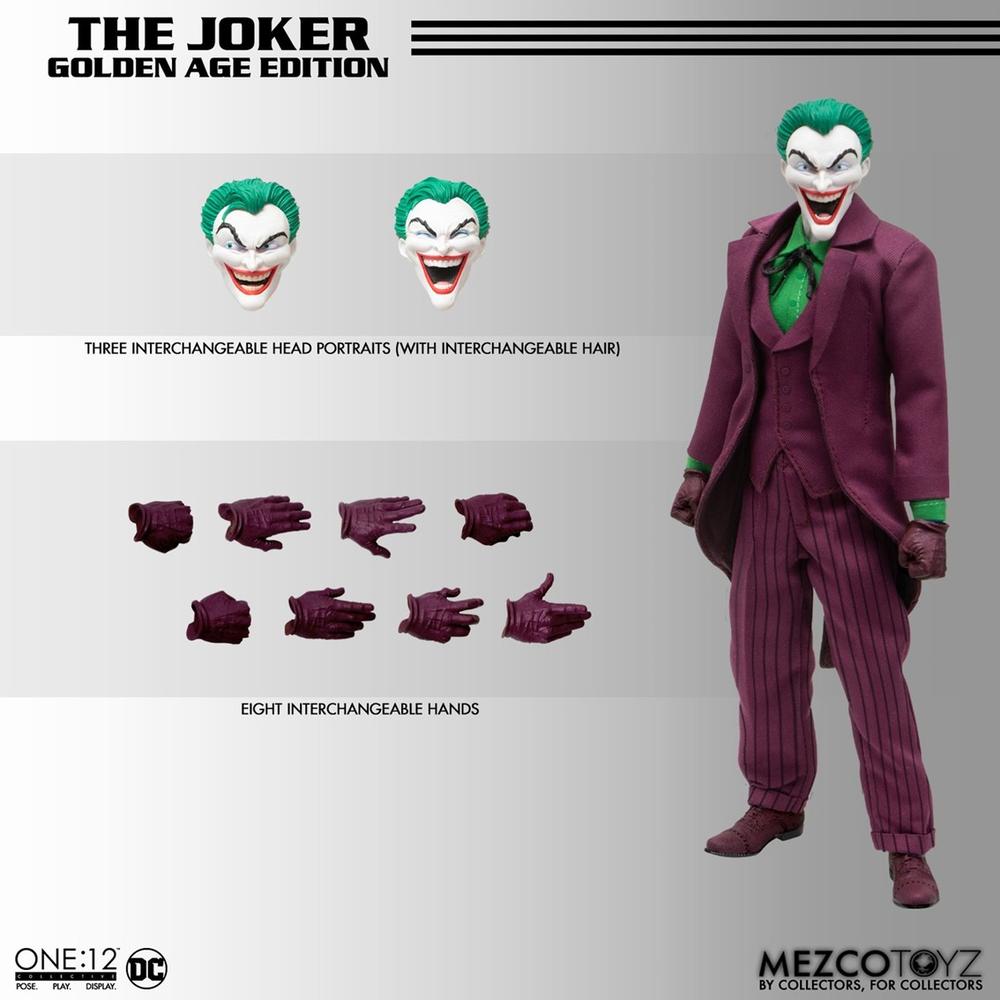 Figura Mezco Toyz Dc Universe One:12 Collective The Joker Golden Age Edition 17 cm Frikytopia