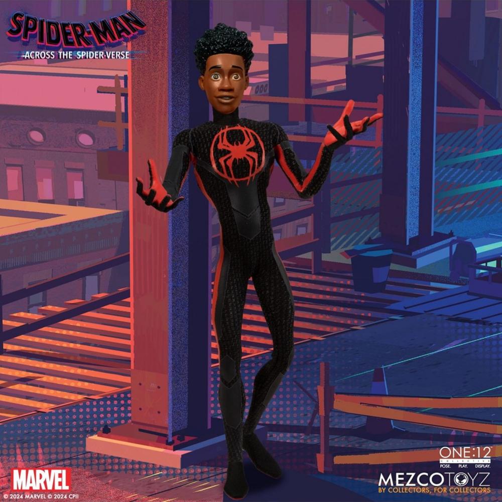 Figura Mezco Toyz Spider - Man Across The Spider - Verse Spider - Man Miles Morales 17 cm Frikytopia