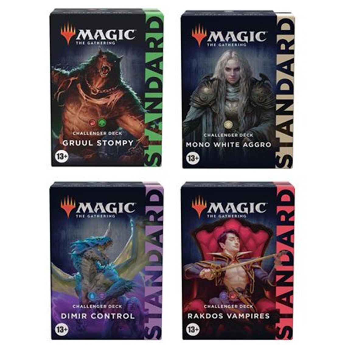 Juego de cartas caja de sobres wizard of the coast magic the gathering expositor de challenger deck 2022 8 expositores inglés Frikytopia