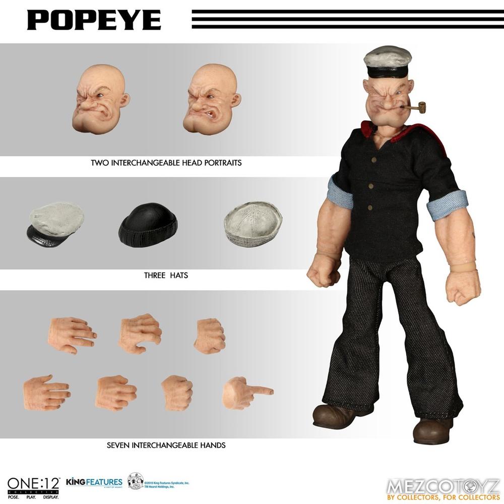 Figura Mezco Toyz Popeye One:12 Collective Re - Run Popeye 15.5 cm