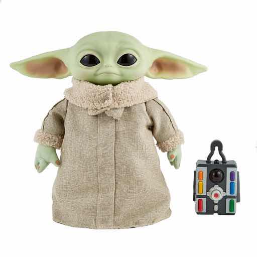 Peluche Mattel el Mandaloriano Star Wars Baby Yoda con Control Remoto