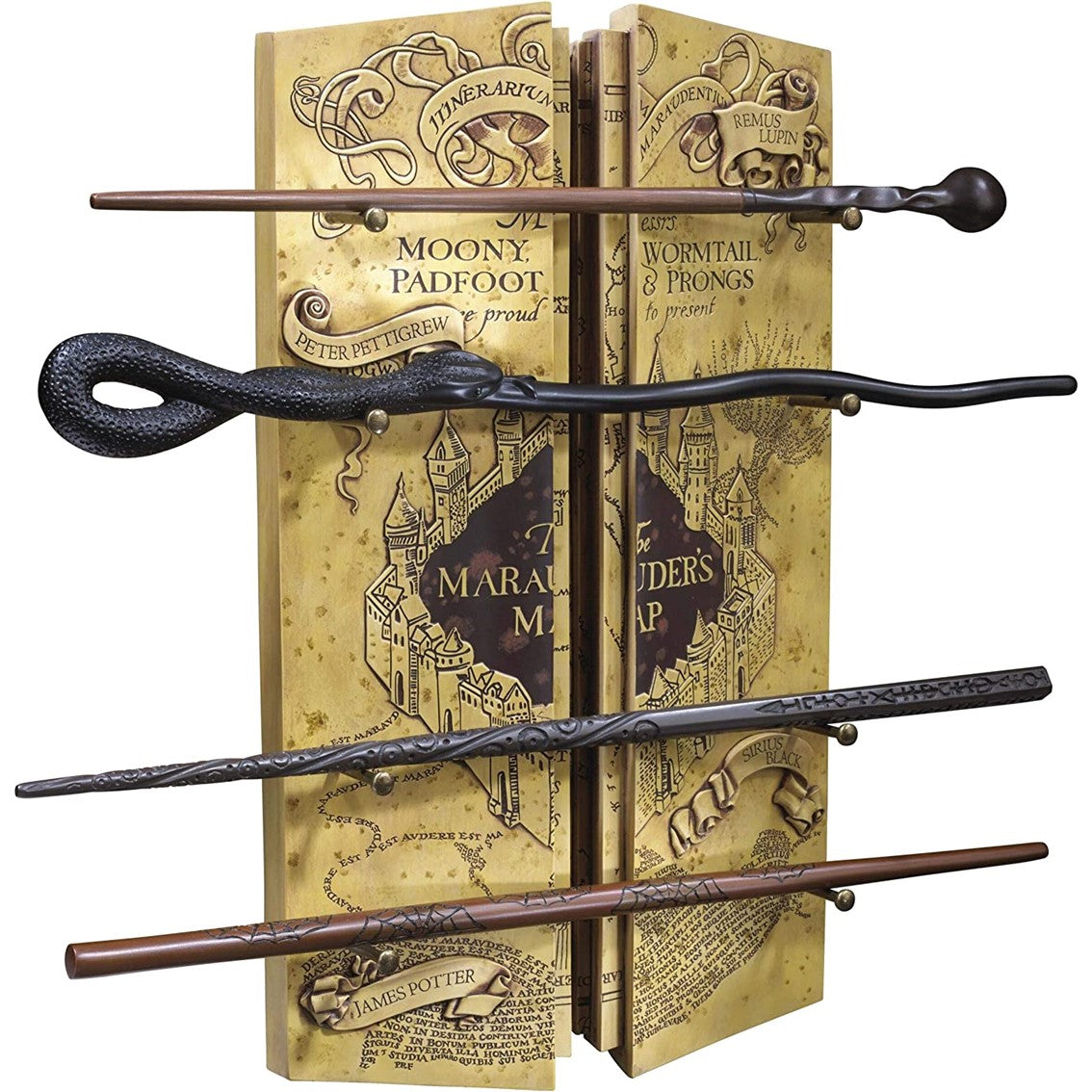 Replica the noble collection mapa del merodeador coleccion 4 varitas en expositor harry potter Frikytopia