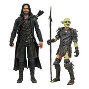 Surtido de Figuras Diamond Collection el Señor de los Anillos Series Deluxe Action Aragorn y Orco de Moria (6)