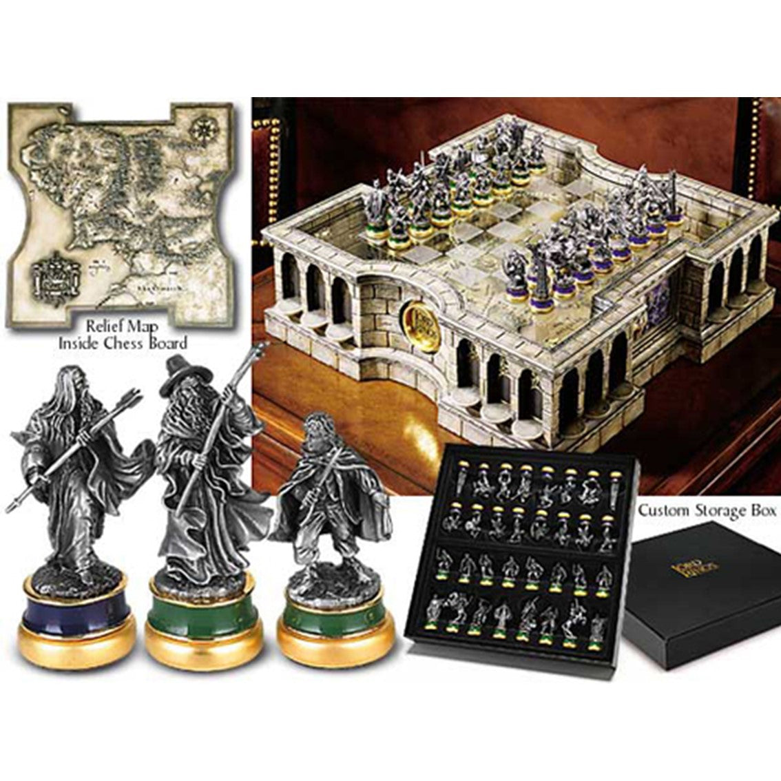 Replica ajedrez the noble collection el señor de los anillos edicion limitada deluxe Frikytopia