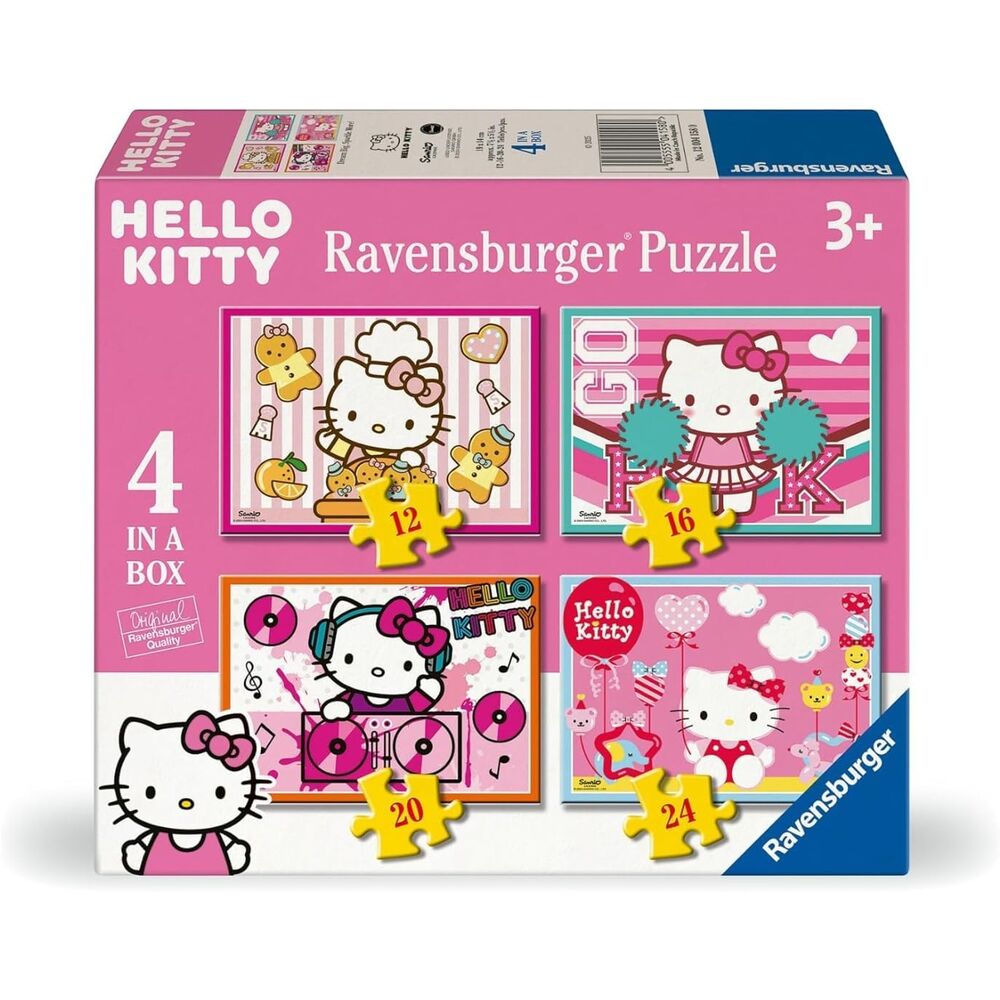 Puzzle Hello Kitty 12-16-20-24pzs Frikytopia