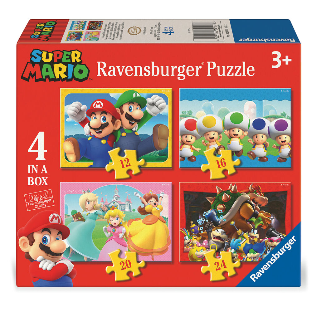 Puzzle Super Mario Bros 12-16-20-24pzs Frikytopia