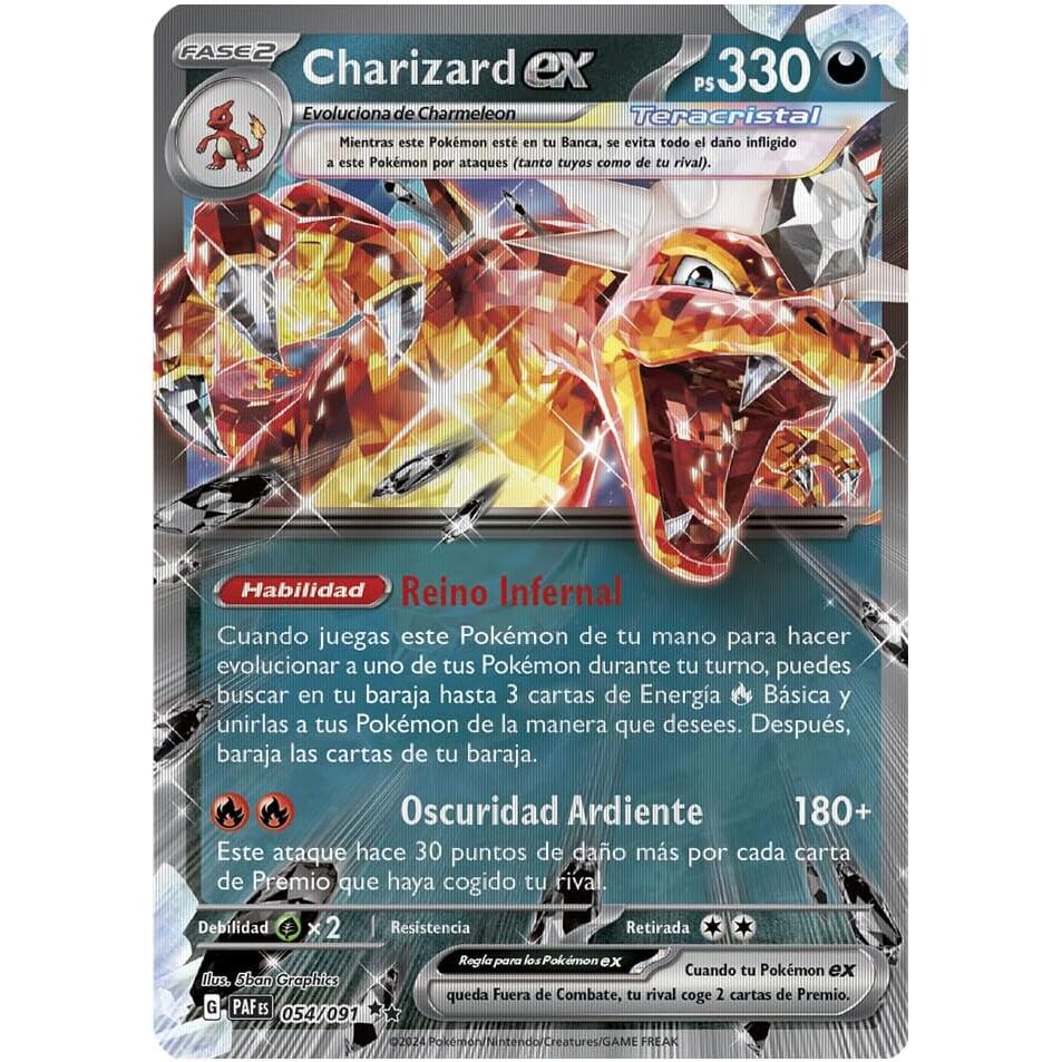 Blister Cartas Charizard Pokemon Español