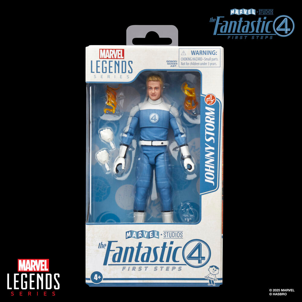 Figura Johnny Storm los 4 Fantasticos Marvel 15 cm