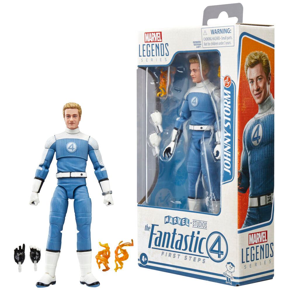 Figura Johnny Storm los 4 Fantasticos Marvel 15 cm