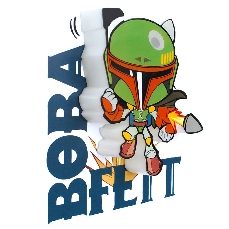 Lampara 3D Light FX Mini Boba Fett Star Wars
