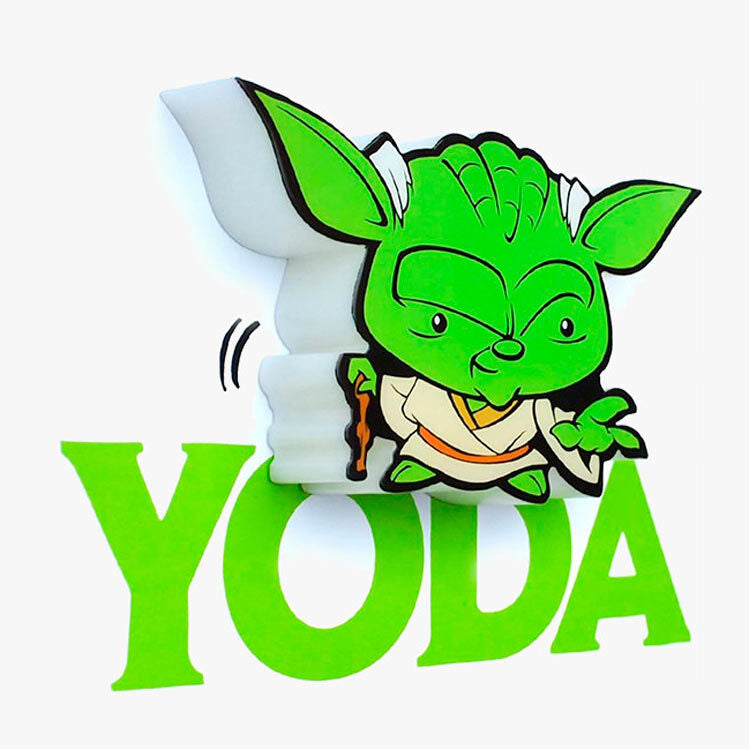 Lampara 3D Light FX mini Yoda Star Wars Frikytopia
