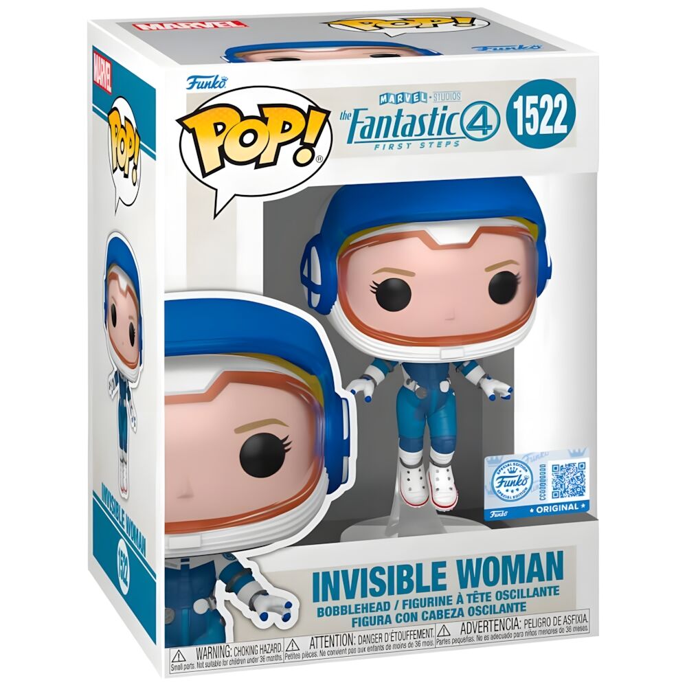 Figura POP Marvel Los 4 Fantasticos Mujer invisible Frikytopia