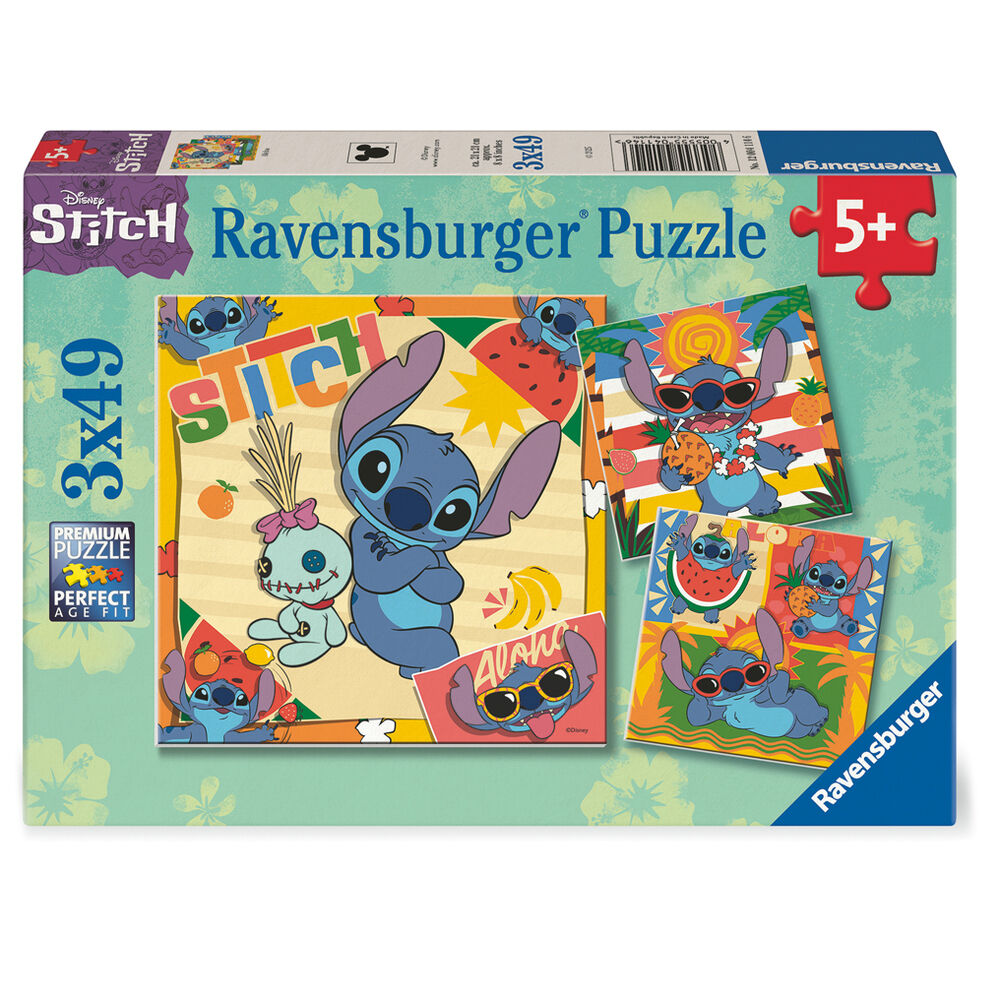 Puzzle Stitch Disney 3x49pzs Frikytopia