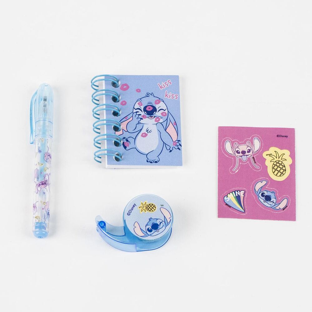 Set Papeleria Mini Mochila Stitch Disney
