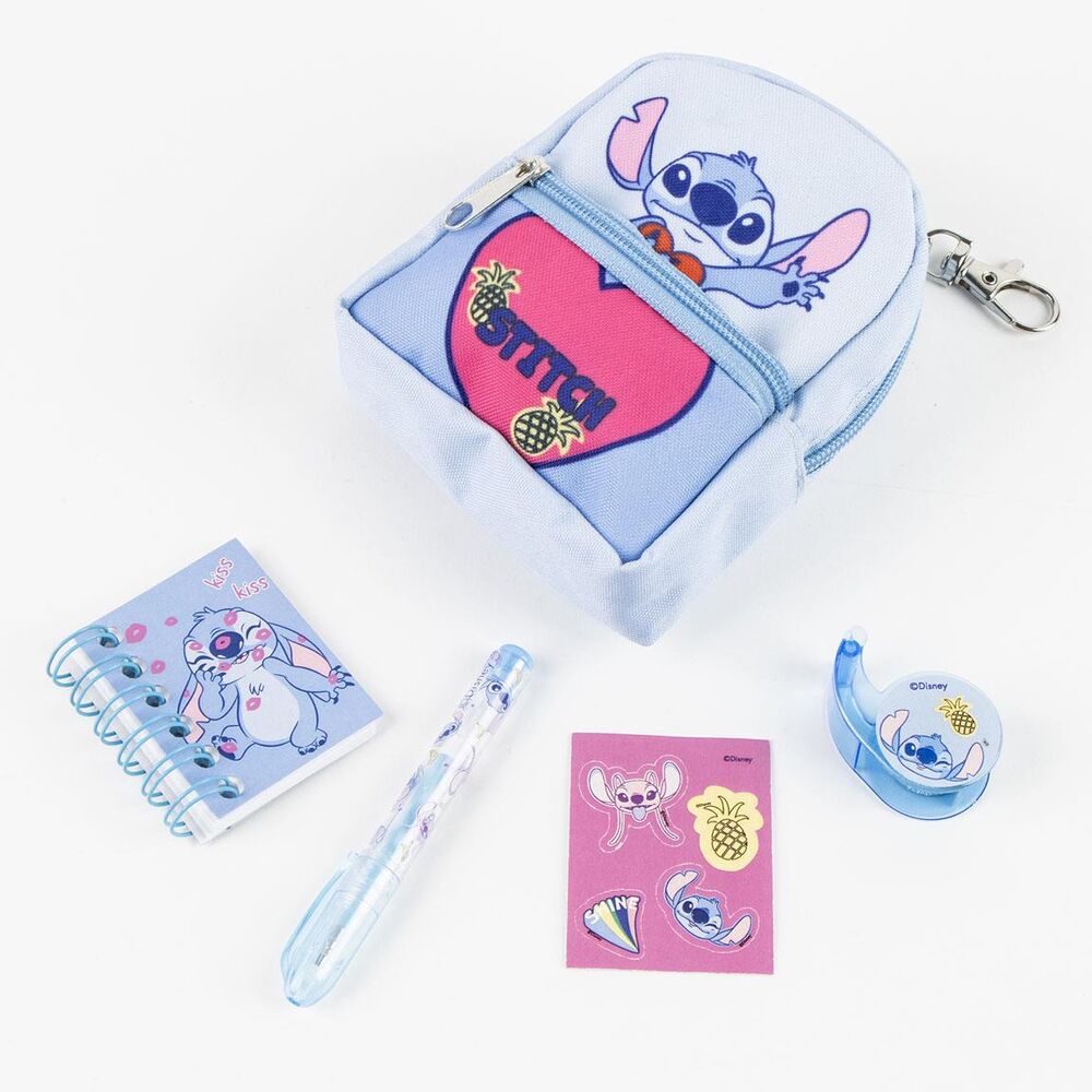 Set Papeleria Mini Mochila Stitch Disney