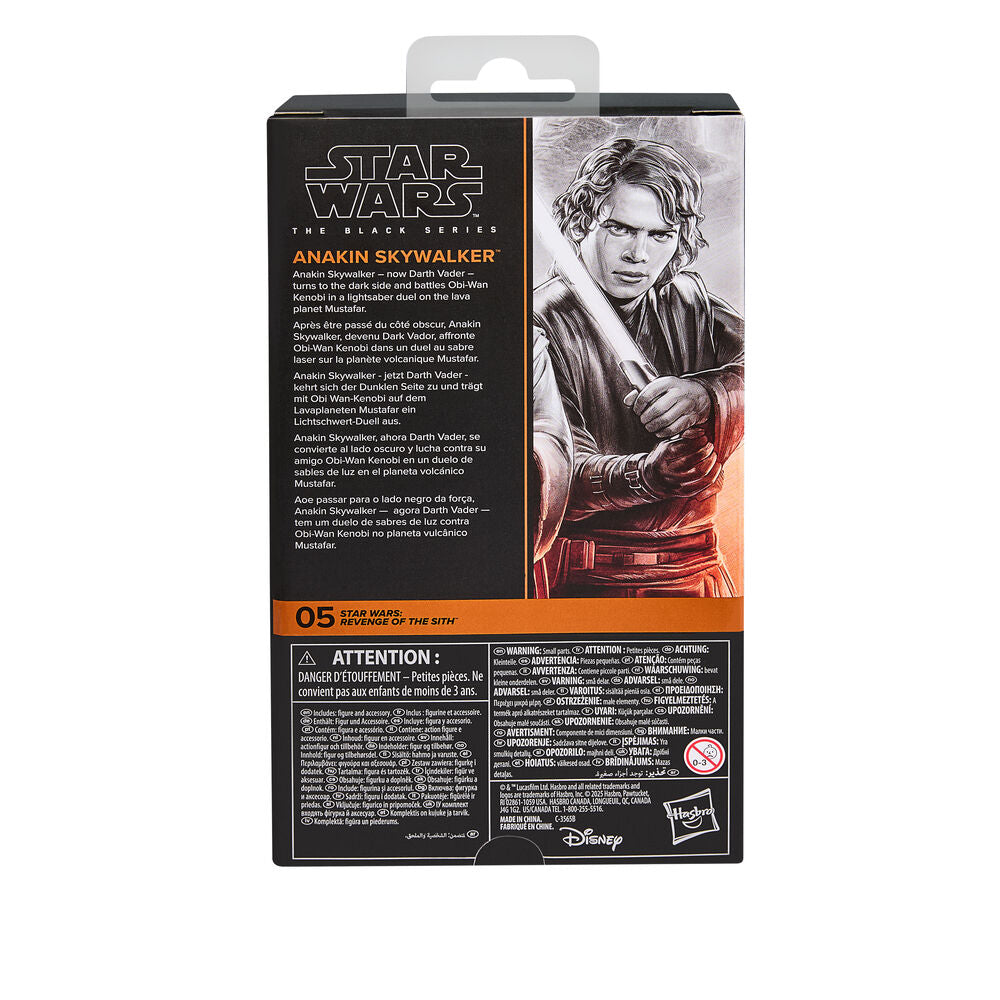 Figura Anakin Skywalker la Venganza de los Sith Star Wars 15 cm