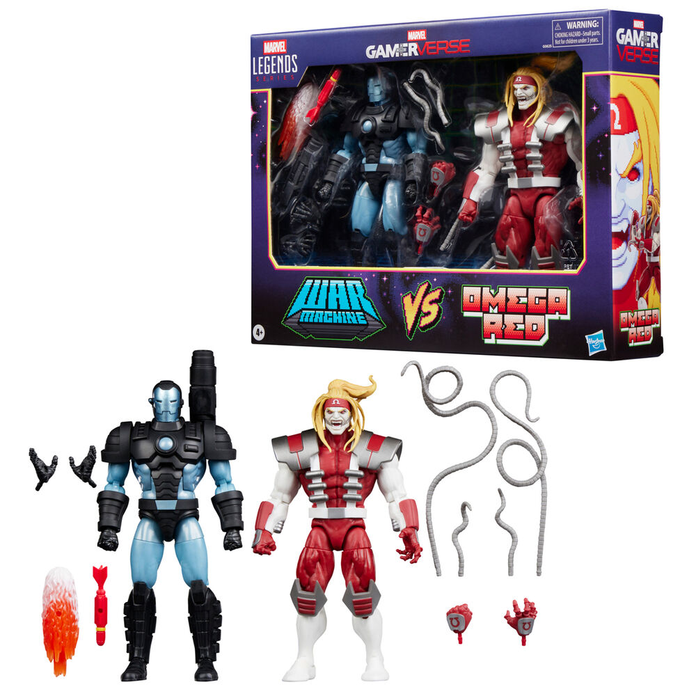 Blister 2 Figuras Marvel's War Machine Vs Marvel's Omega Red Gamerverse Marvel Legends Series 15 cm