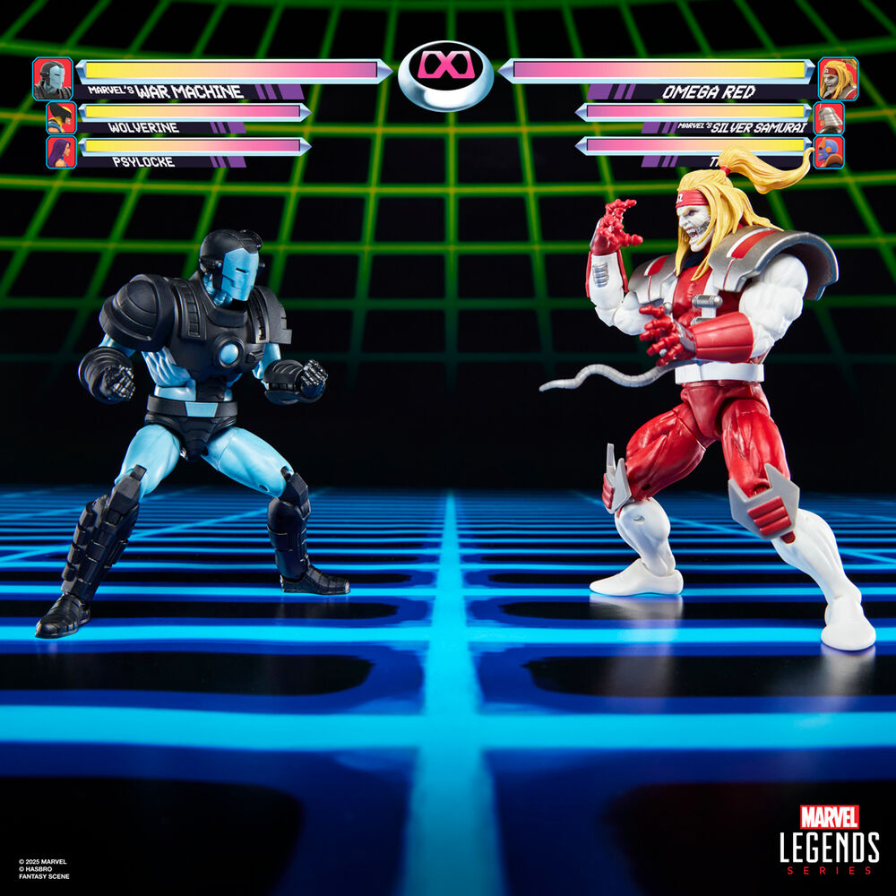 Blister 2 Figuras Marvel's War Machine Vs Marvel's Omega Red Gamerverse Marvel Legends Series 15 cm