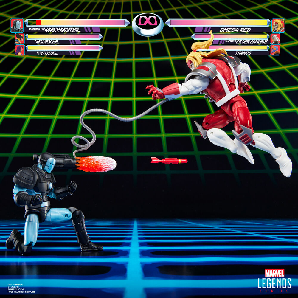 Blister 2 Figuras Marvel's War Machine Vs Marvel's Omega Red Gamerverse Marvel Legends Series 15 cm