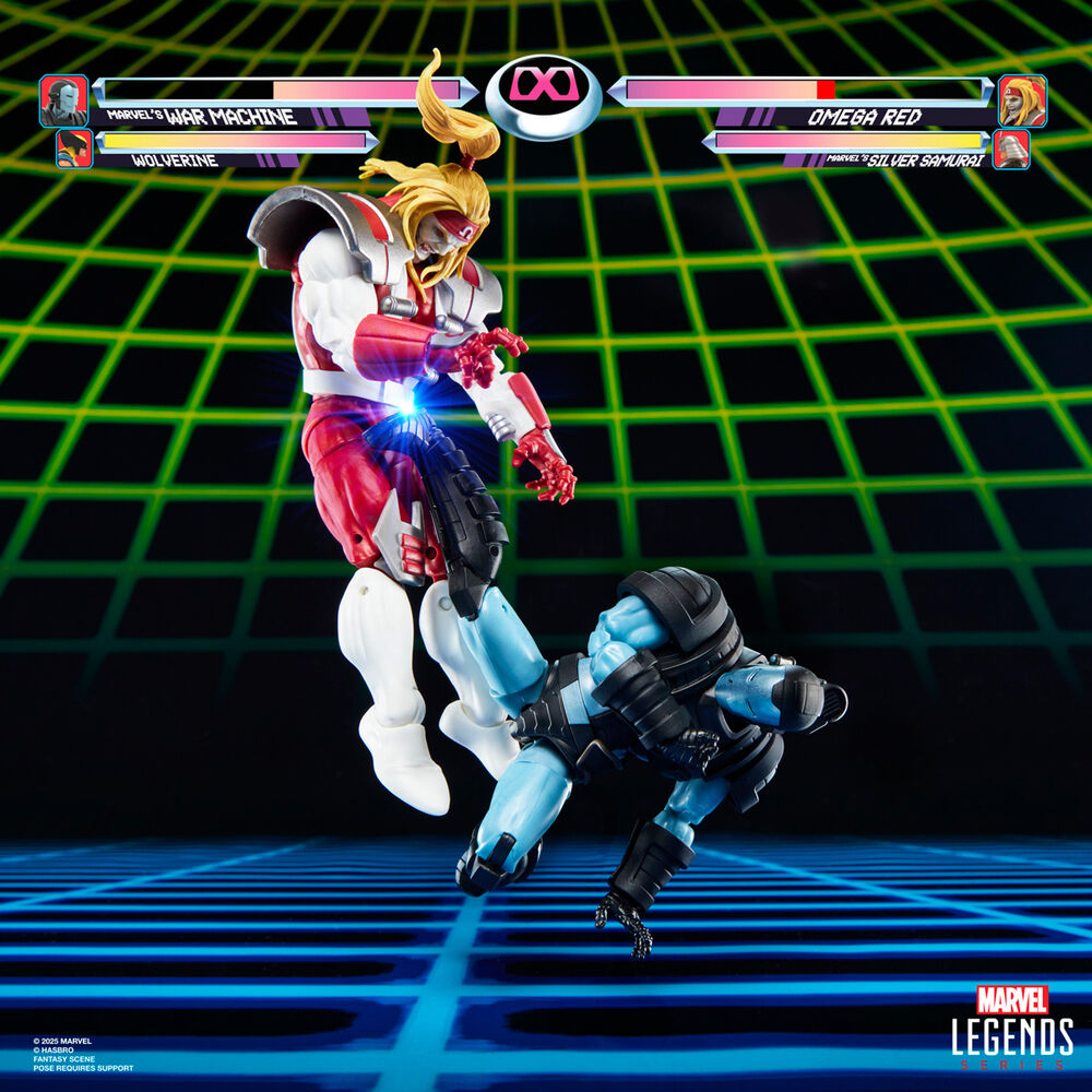 Blister 2 Figuras Marvel's War Machine Vs Marvel's Omega Red Gamerverse Marvel Legends Series 15 cm