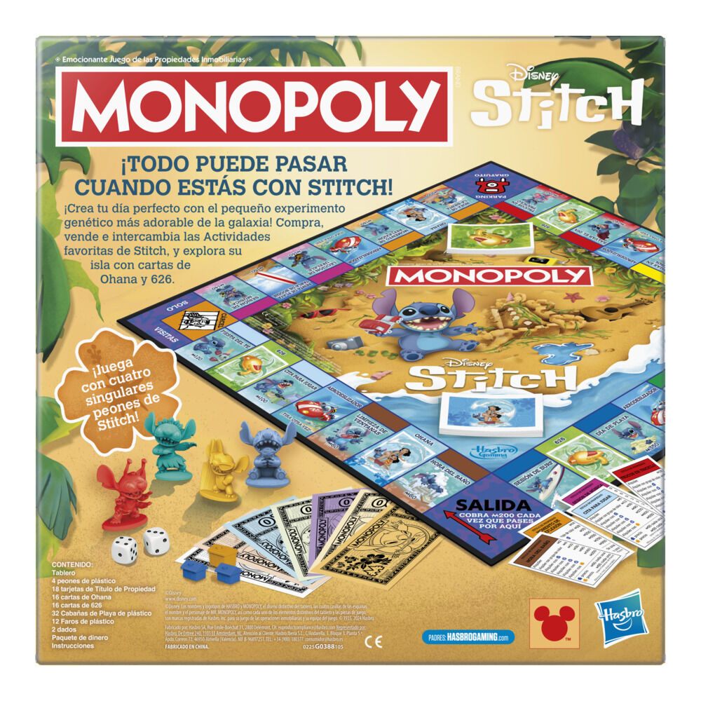Juego Monopoly Stitch Disney