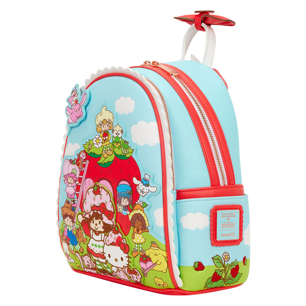 Mochila Shortcake Scented Hello Kitty & Friends x Strawberry Loungefly 26 cm