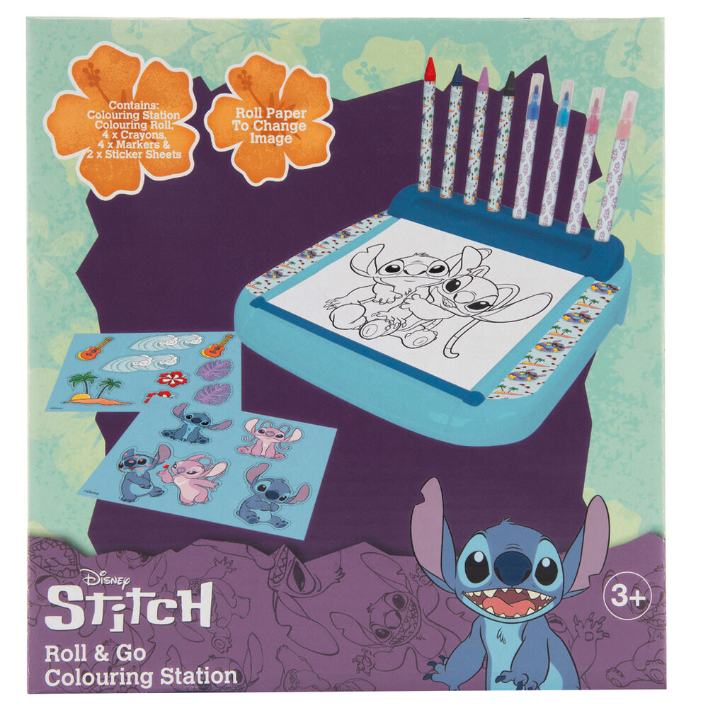 Estacion Dibujo Roll & Go Stitch Disney Frikytopia