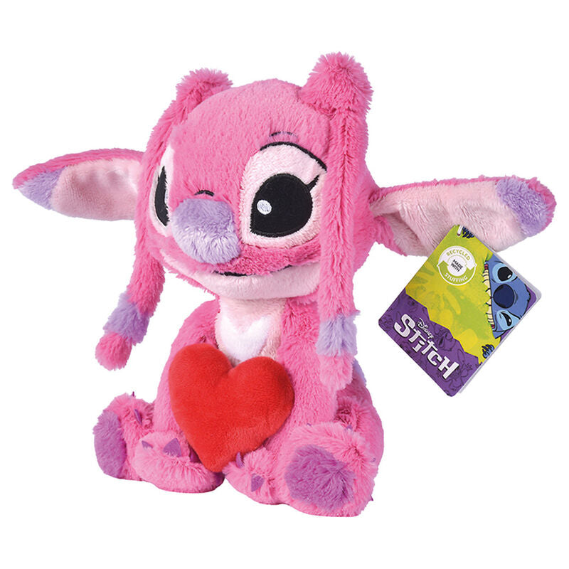 Peluche Corazon Angel Stitch Disney 25 cm