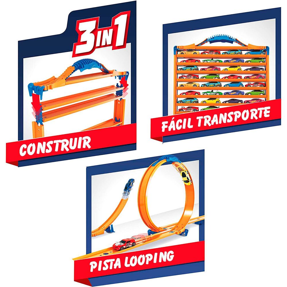 Maletin Portacoches 3 en 1 Hot Wheels