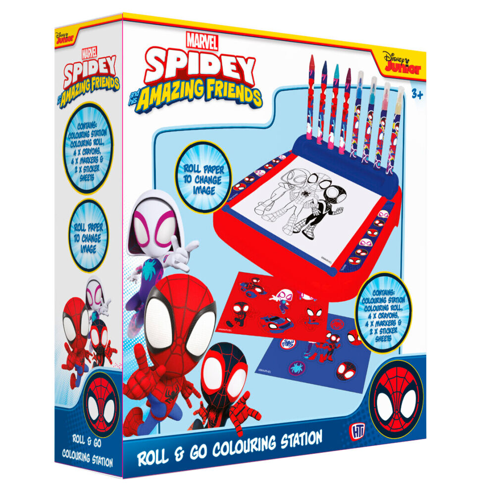 Estacion Dibujo Roll & Go Spidey Marvel Frikytopia