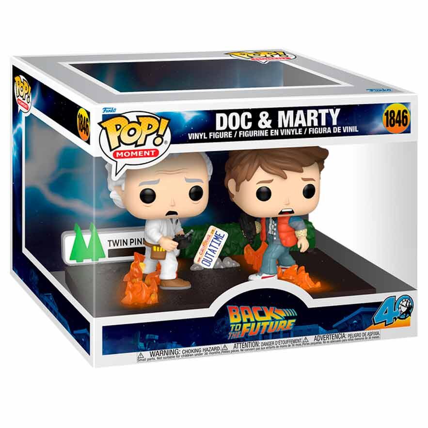 Figura POP Moments Regreso al Futuro Doc & Marty Frikytopia