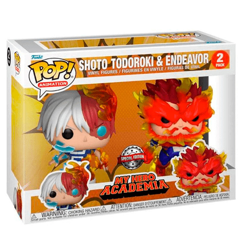 Pack 2 funkos funko pop my hero academia endeavor & todoroki 64993