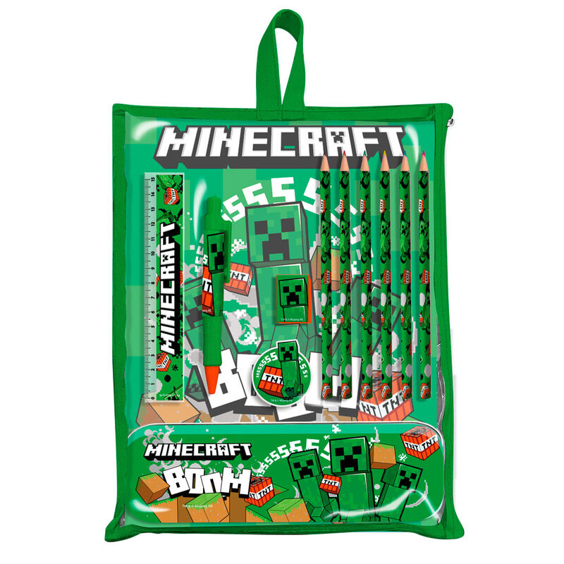 Set papeleria Minecraft Frikytopia