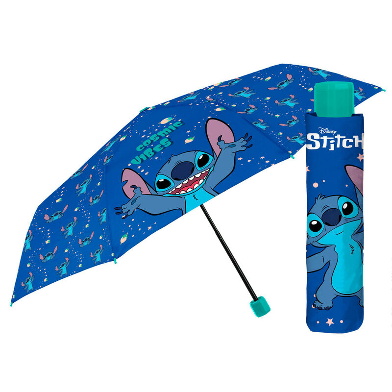 Paraguas Plegable Manual Stitch Disney 50 cm Frikytopia