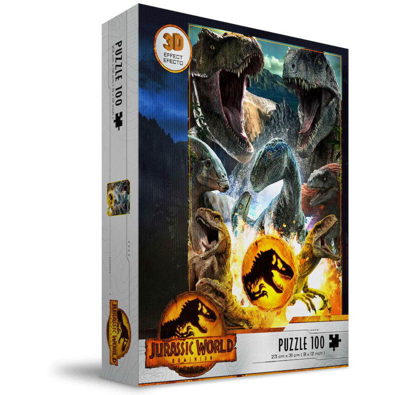 Puzzle 3D Dinosaurios Jurassic World 100pzs Frikytopia