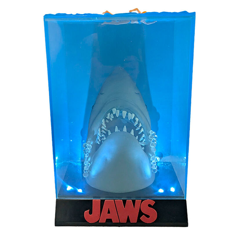 Figura Poster 3D Tiburon Jaws luces Frikytopia