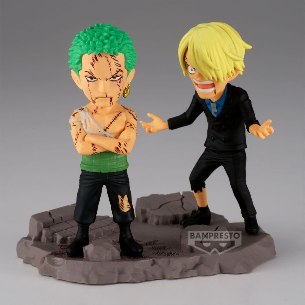 Figura Roronoa Zoro & Sanji One Piece 8 cm