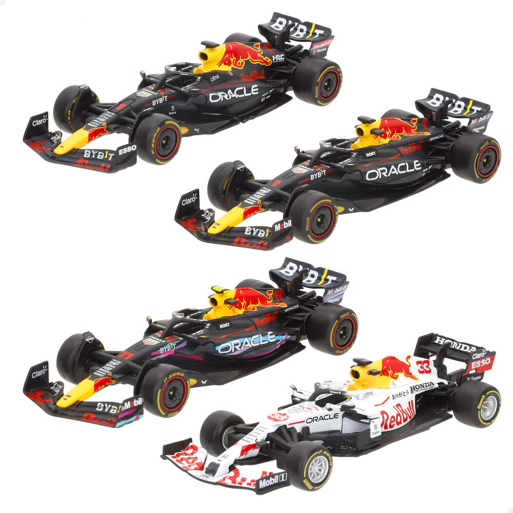 Blister 4 coches F1 Red Bull metal Frikytopia