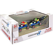 Set 2 Coches Pull Speed Mario + Luigi Mario Kart 8