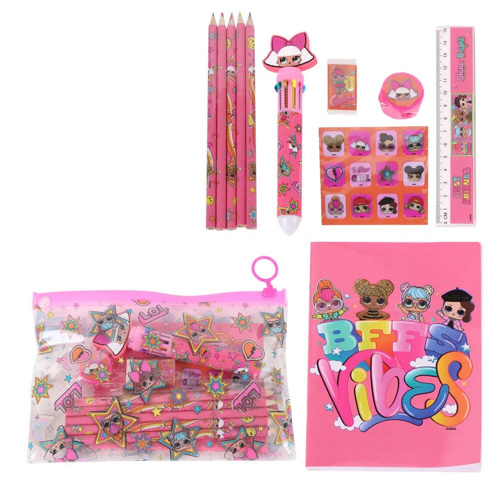 Set papeleria LOL Surprise Frikytopia