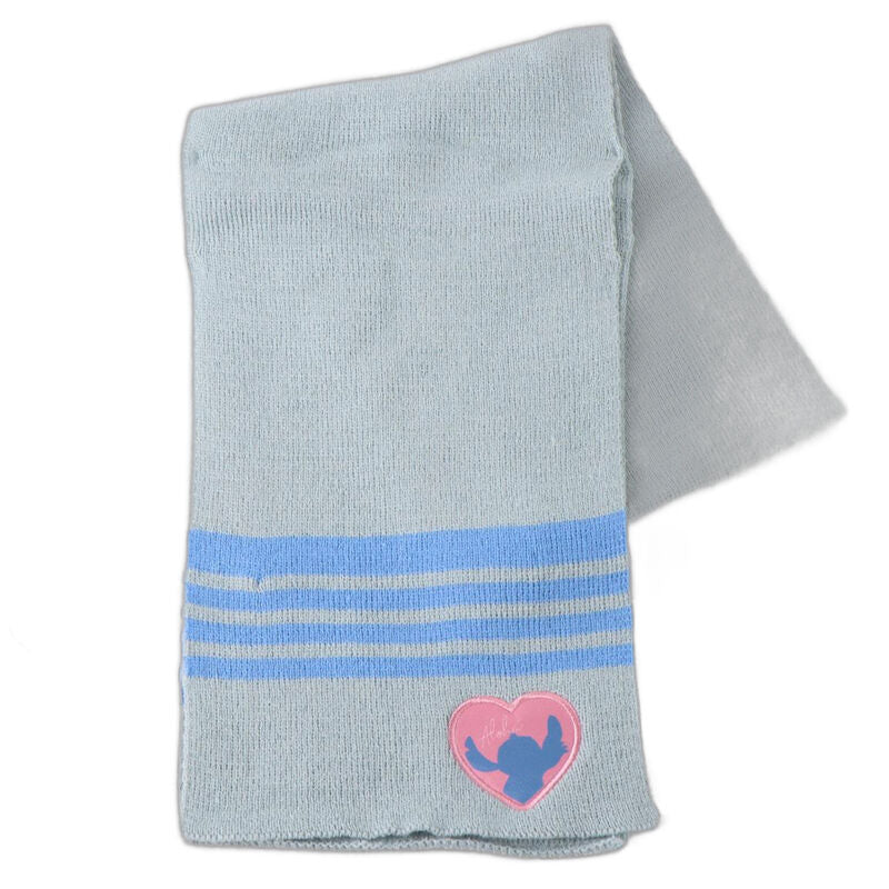 Conjunto Gorro Guantes Braga Cuello Stitch Disney