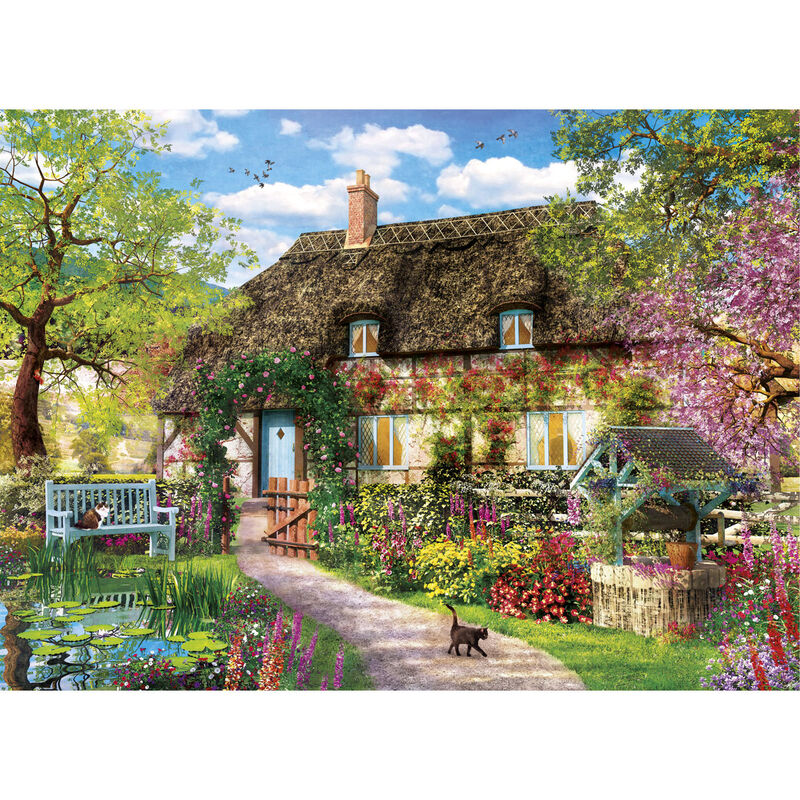 Puzzle High Quality The Old Cottage 1000pzs Frikytopia