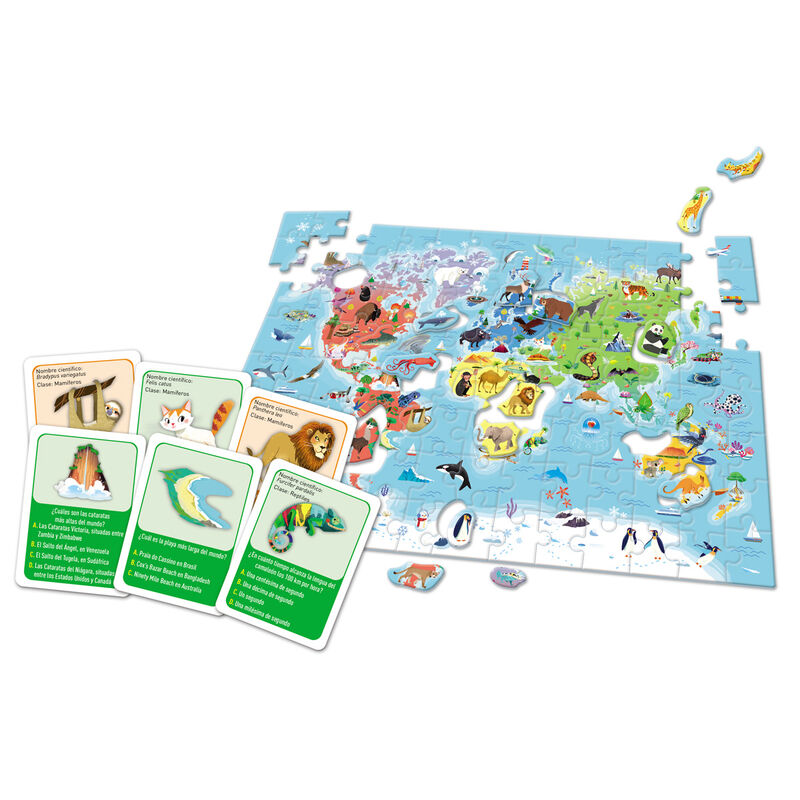 Puzzle Descubramos el Mundo 124pzs