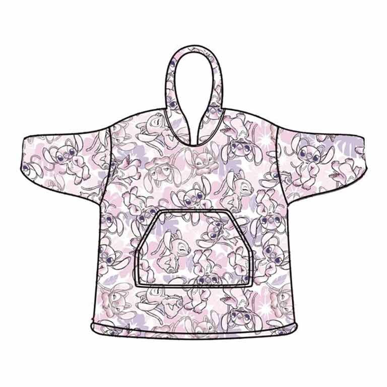 Bata sudadera oversize Angel Stitch Disney infantil Frikytopia