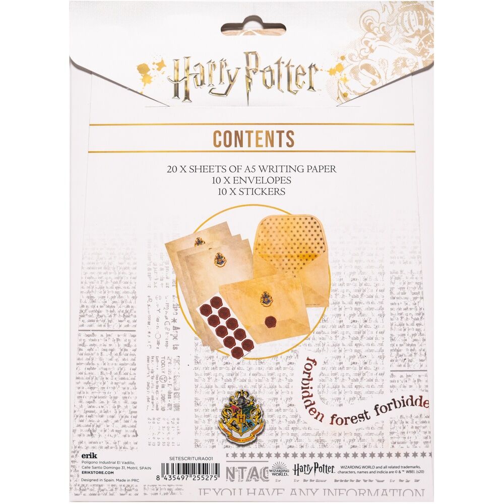 Set Escritura Harry Potter