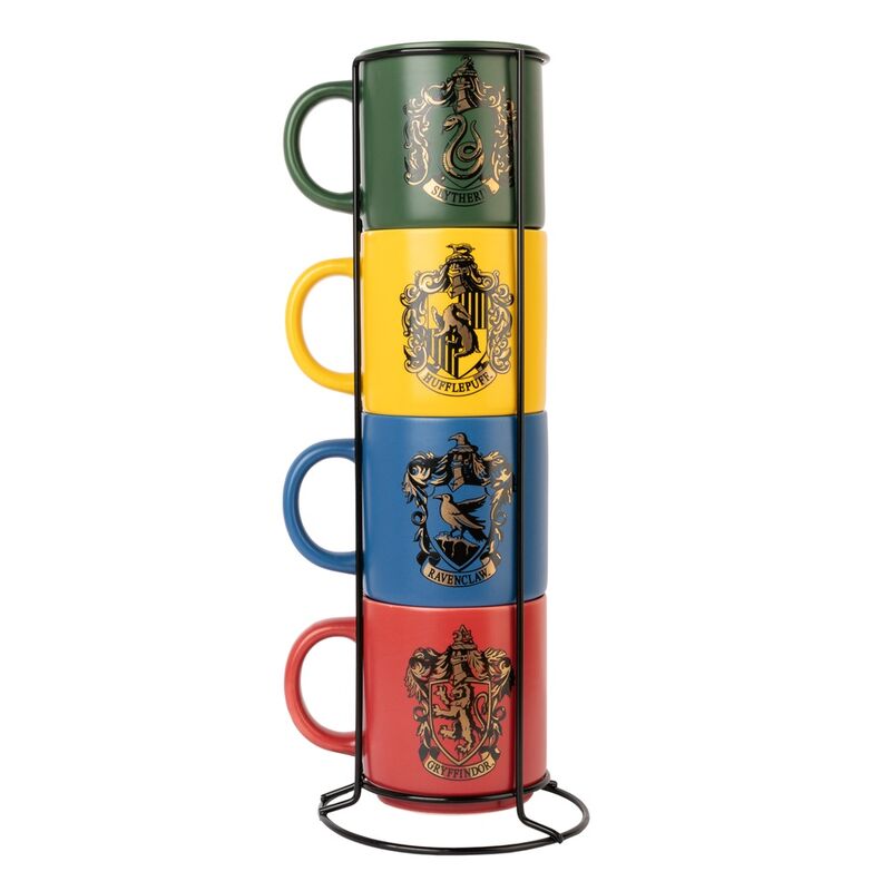 Set 4 tazas Harry Potter 300ml Frikytopia