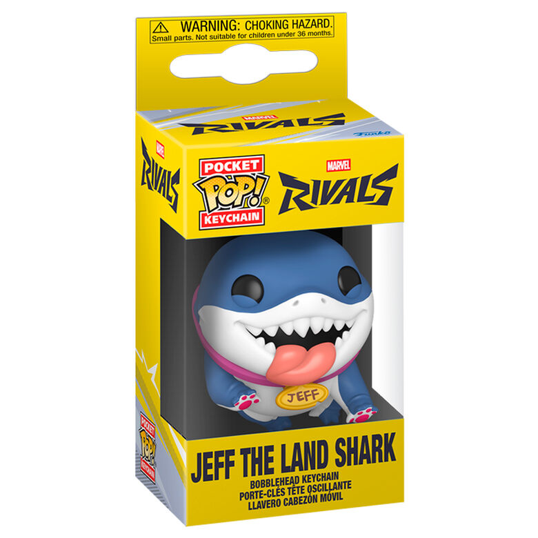 Funko Pop! Llavero Pocket Rivals Jeff the Land Shark — MARVEL