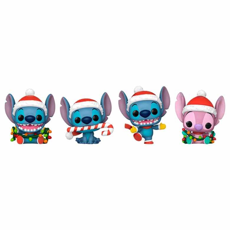 Funko Pop! Arbol Navidad con 4 figuras Pocket Stitch — DISNEY